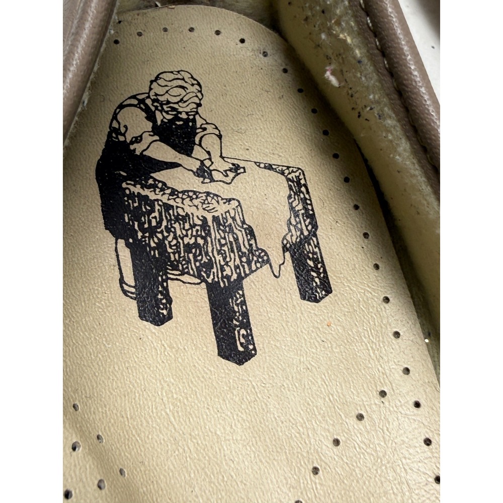 SAS Siesta Women‎ 11 S Taupe Leather Lace Up Moc Toe Comfort Loafers Made in USA - Picture 3 of 8